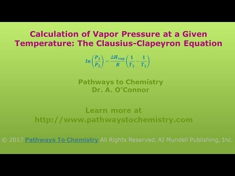 Calculation of Enthalpy of Vaporization at a Given Temperature Calculation of Enthalpy of Vaporization at a Given Temperature