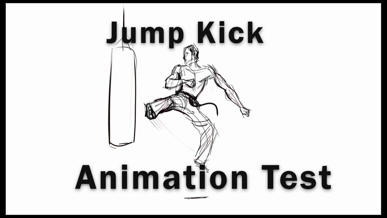 Jump Kick Timelapse Animation Test Pose To Pose Youtube