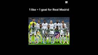 1 like = 1 goal for Real Madrid