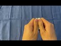 How to open sterile supplies in the operating room