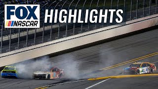 FINAL LAPS: Kyle Busch sneaks by for win as Blaney, Elliott makes contact | NASCAR ON FOX HIGHLIGHTS