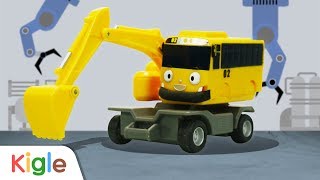 Excavator Lani | Let's Build Supercars | Tayo the little bus