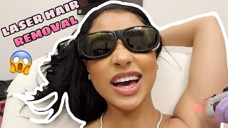 VLOG: I GOT LASER HAIR REMOVAL FOR THE FIRST TIME!!! COME WITH ME @LaserAway