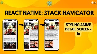 React Native Stack Navigator: Styling Anime Detail Screen - 16