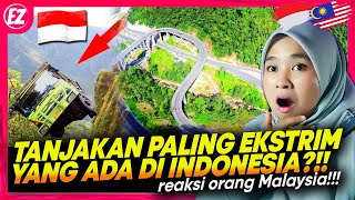 🇮🇩 YA AMPUN!!😱😱 INI JALAN TANJAKAN PALING GILA & EKSTRIM YANG ADA DI INDONESIA?! || 🇲🇾 REACTION