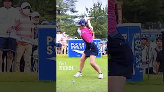 全力で好き❤️💯Ｑスク頑張って👍#吉田優利#golf#golfswing#女子プロゴルフ#ゴルフ女子#ゴルフ