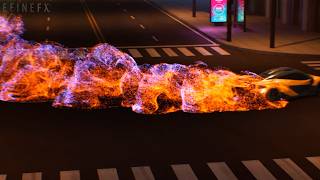 Unreal Engine Automotive VFX (GPU Particles advected by a smoke sim) with Niagara Fluids