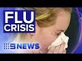 Shocking figures reveal full extent of deadly flu outbreak | Nine News Australia