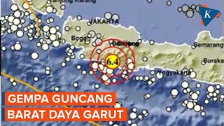 Gempa Magnitudo 6,4 Guncang Barat Daya Garut