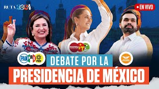 Primer debate presidencial entre Álvarez Máynez, Gálvez y Sheinbaum | Ruta 2024 en Heraldo TV