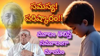 JK ll PROBLEM \u0026 SOLUTION ll సమస్య అర్థం కావడమే నిజమైన పరిష్కారం ll ది.31.01.24 #truth 🔥🪷🔥