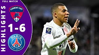 Clermont vs PSG 1-6 Highlights All Goals | Ligue 1 Uber Eats - 2022