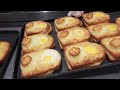 so cute delicious egg cheese toast made by grandfather u0026 original egg bread. etc. koreanstreetfood