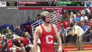 Cornell's Brandon Womack downs Ohio State's Cody Burcher