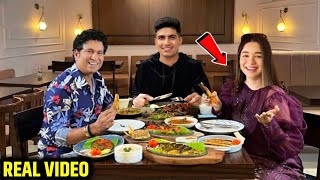 Watch Shubman Gill spotted having dinner with Sara Tendulkar and Sachin at their home