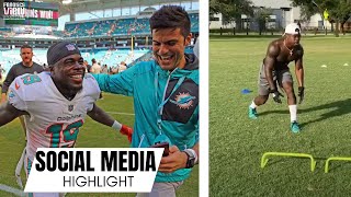 Miami Dolphins WR Jakeem Grant Shows Off ELITE Agility \u0026 Footwork in Route Running Drills