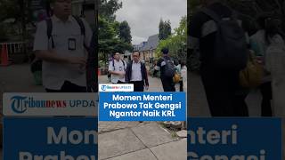 Momen Dua Menteri Prabowo 'Ngantor' Naik Transportasi Umum di Jakarta, Patut Dicontoh Para Pejabat