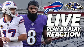 Buffalo Bills vs Baltimore Ravens LIVE Play by Play Reaction with Dan Mitchell