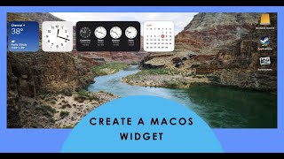 How to Create a macOS Widget using WidgetKit \u0026 SwiftUI in native macOS app