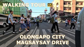 OLONGAPO CITY WALKING TOUR 2024 [4K]  MAGSAYSAY DRIVE