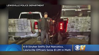 K-9 Stryker Sniffs Out Narcotics, Lewisville Police Department Seizes $1.2M In Meth