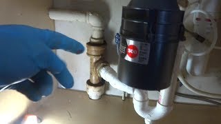 kitchen sink drain backing up