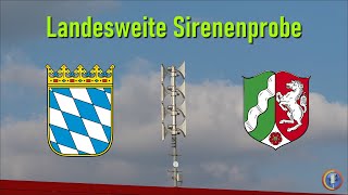 Landesweite Sirenenprobe NRW + Bayern 2023 - Ankündigung (09.03.23)