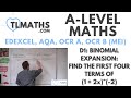 A-Level Maths: D1-22 Binomial Expansion: Find the first four terms of (1 + 2x)^(-2)