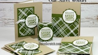 One Sheet Wonder featuring Cozy Christmas with Stampin' Up!