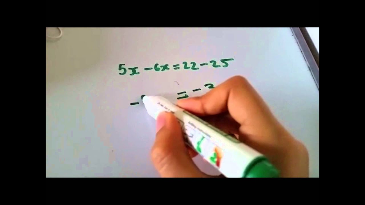 ALGEBRA - Finding The Value Of X: Lesson 1 |By LADYMATHS - YouTube