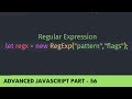 What is Regx ( Regular Expression ) in JavaScript - Advanced JavaScript Tutorial Part - 56