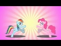 Rainbow Dash and Pinkie Pie making Cupcakes