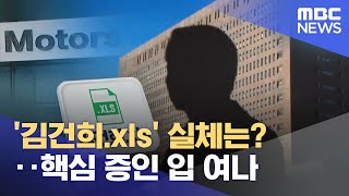 '김건희.xls' 실체는?‥핵심 증인 입 여나 (2022.12.02/뉴스투데이/MBC)