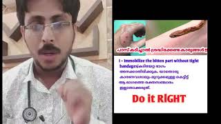 First Aid after Snake bite |  പാമ്പ് കടിച്ചാൽ ഉടൻ ചെയ്യേണ്ടത്: ഡോ.മുഹമ്മദ് അസ്ലം വിശദീകരിക്കുന്നു.