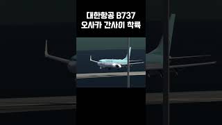 대한항공 B737 간사이공항 착륙 #rfs #비행기게임 #aeroflyfsglobal