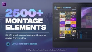 2500+ Montage Elements - BASE | Transitions and Motion Graphics for Premiere Pro