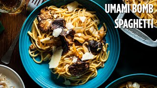 Umami Bomb Spaghetti with Shiitake Mushrooms