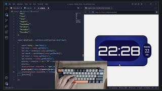 ASMR Programming - Digital Clock real-time Date and Clock using JavaScript - No Talking