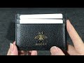 gucci animalier leather card case