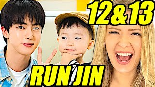 JIN BECOMES A PARENT FOR A DAY & Mukbang (Run Jin Episodes 12 & 13 Reaction)