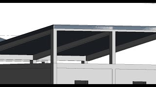 Revit-Cột và dầm trên mái