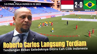 🛑1/4 FINAL PIALA DUNIA U12 - Indonesia VS Brazil  Timnas U12 KANDASKAN Anak Didik Roberto Carlos 2-0