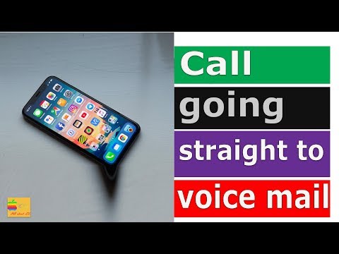 Fix iPhone call going straight to voice mail