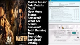 Master Censor Cuts Details Out|How Many Scenes Removed? |What Scenes Are Removed? Explained Detaily