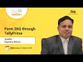 Webinar on Generating Form 26Q Through TallyPrime | Rajendra Mithari | Tally CA Connect