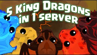 🔴Mope.io LIVE - ULTIMATE DOMINATION ATTEMPT | 5 KING DRAGONS IN 1 SERVER - USE LND TAG