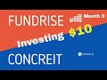 investing $10 in fundrise vs concreit month 6