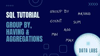 SQL Tutorial | GROUP BY, HAVING, AGGREGATE FUNCTIONS | SQL Basics | Beginners