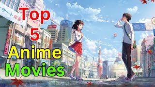 5 Best Anime (Movies) (Hindi) || 😭😭Rula Degi Yeh movies #bestanime #romance