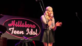 Lovey James sings at Hillsboro Teen Idol